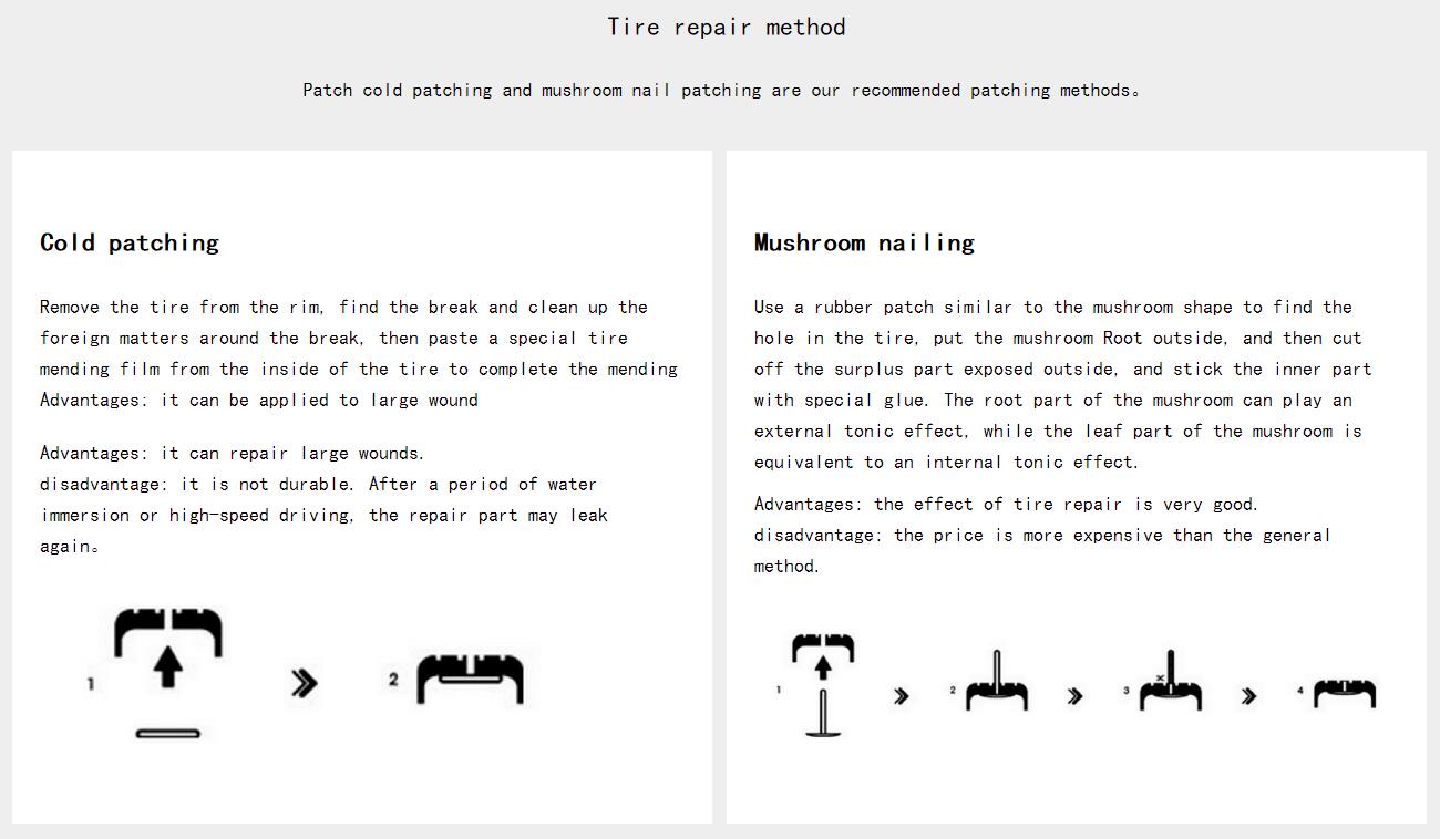 Tire repair method